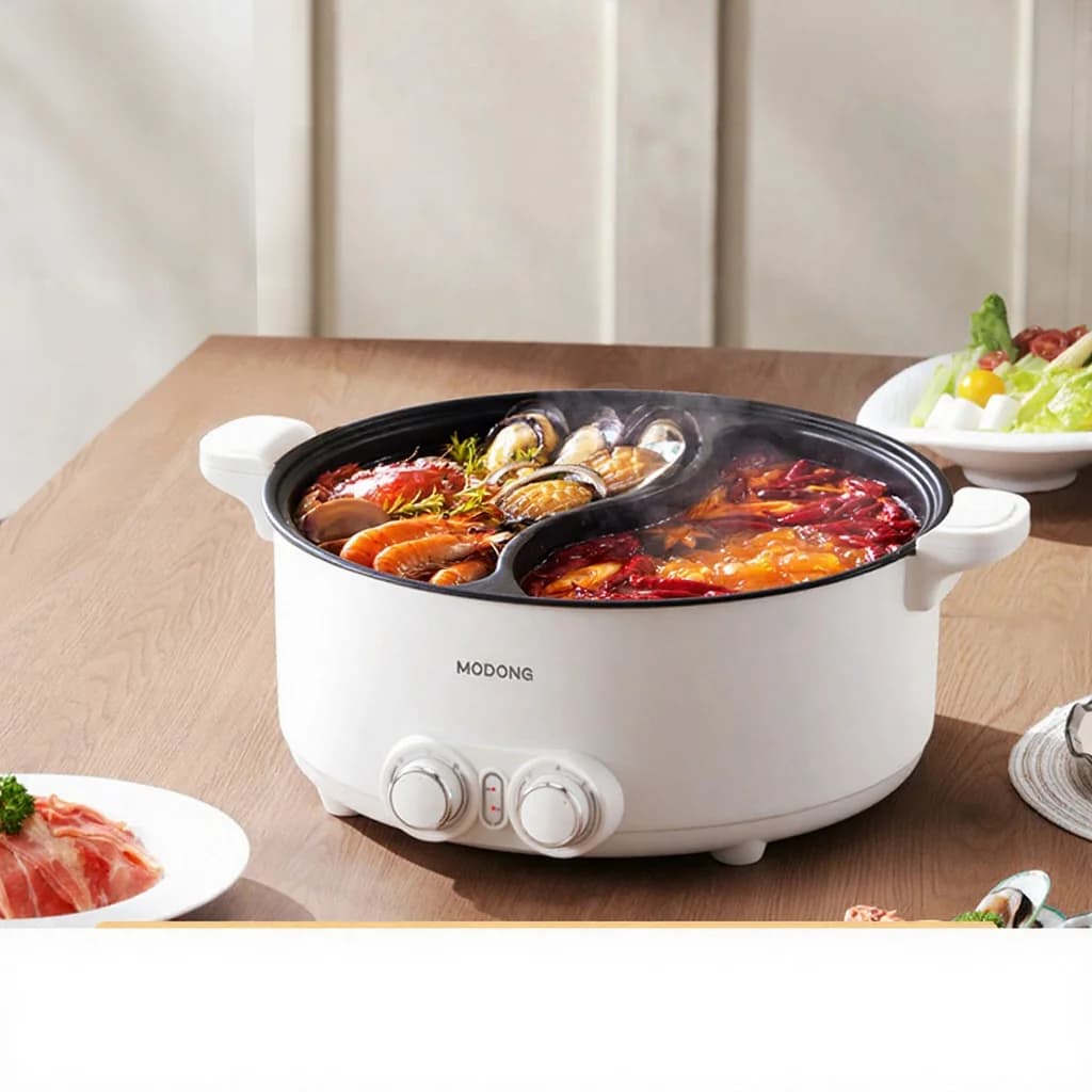 8L elektrische dual-zone hotpot met instelbare temperatuur