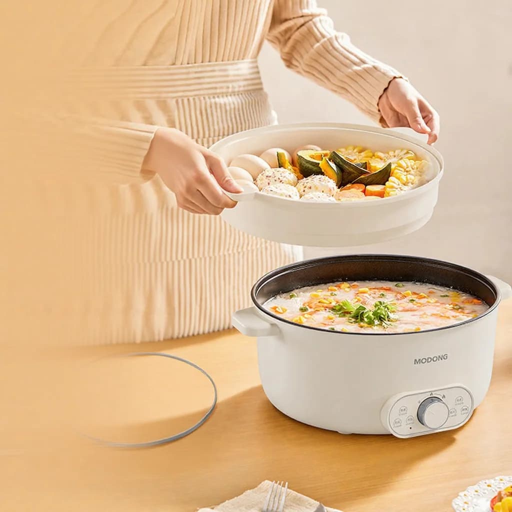 Elektrische hotpot 6L 7L 8L met stoommand, 220V
