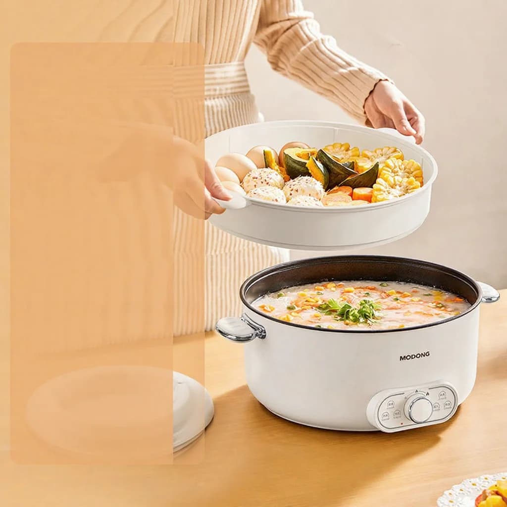 Elektrische Hotpot 6L 7L 8L met Stoommand, 220V
