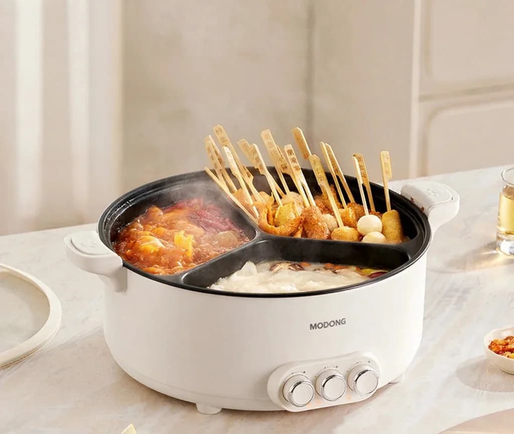 Elektrische hotpot met scheidingswand, 5.6L/8L, 220V