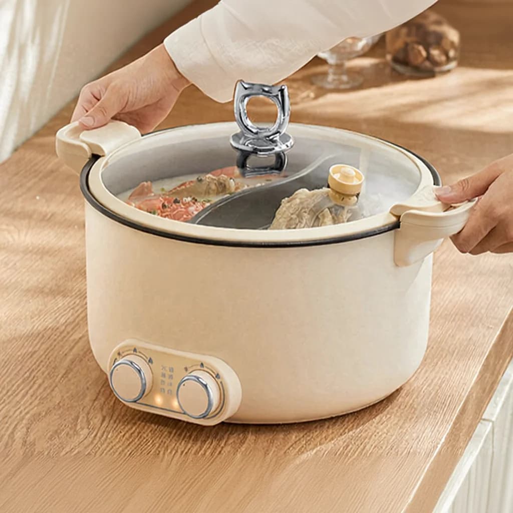 Dubbele zone elektrische hotpot 6L 7L 8L touchbediening