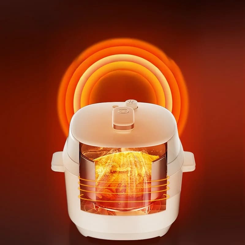 5L elektrische snelkookpan met dubbele binnenpot, 900W