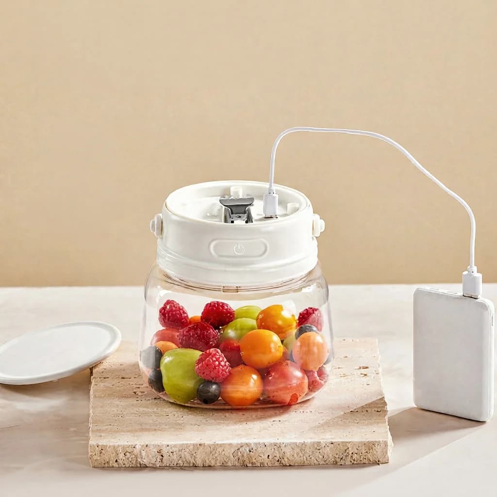 Draagbare fruitwasser met actieve zuurstof, 3.7V snoerloos
