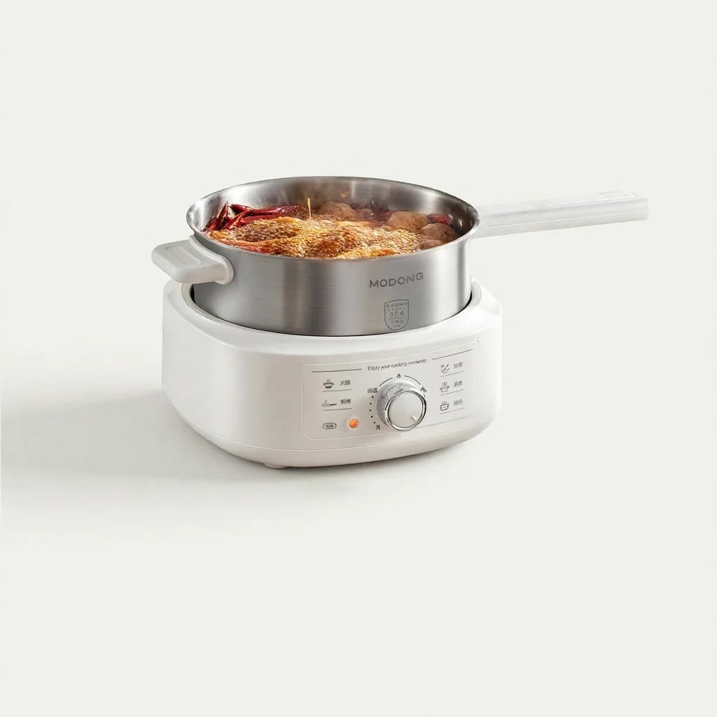 Roestvrijstalen elektrische hotpot met stoommand, 3L, 220V