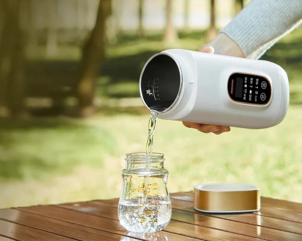Draagbare elektrische verwarmingsbeker met temperatuurregeling