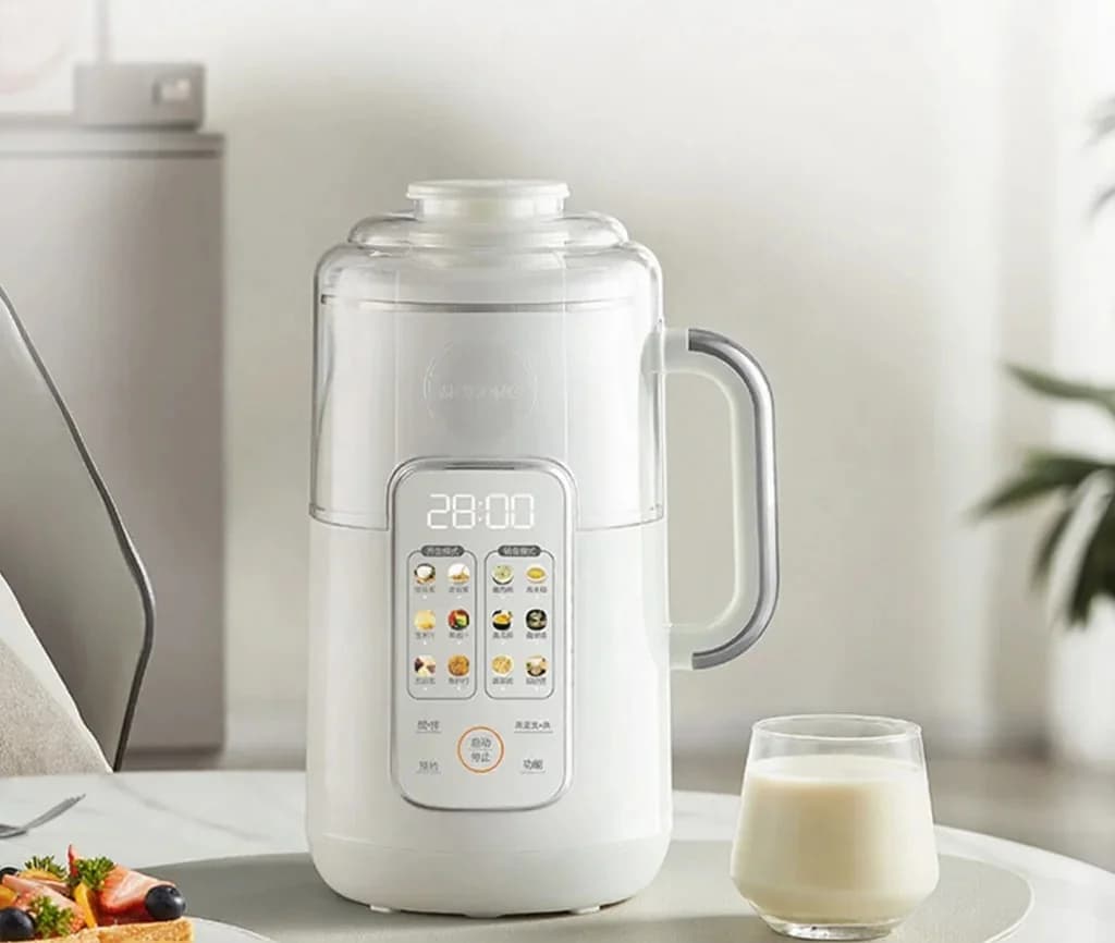 Verwarmende blender met 1,2L inhoud, touchbediening, roestvrij staal