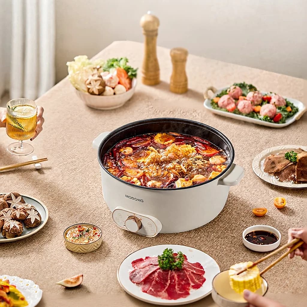 Elektrische Kookpot met Stoommand, 7L of 8L, 220V