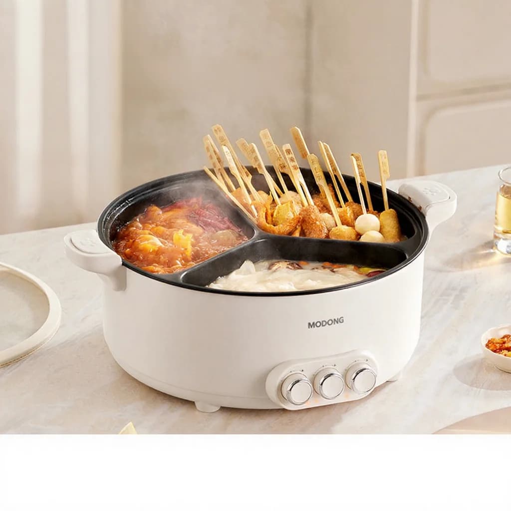 Elektrische hotpot met scheidingswand, 5.6L/8L, 220V