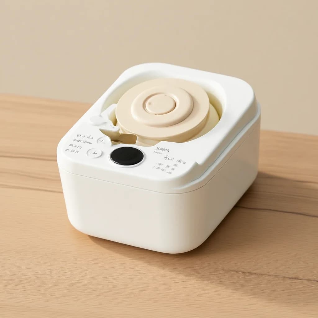 Elektrische yoghurtmaker met glazen binnenpan en timer