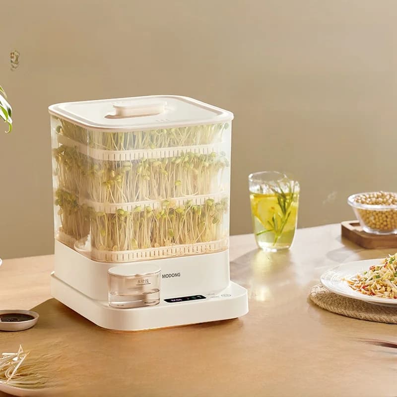 Elektrische spruitjesmaker voor thuis 1.5L 20W 3-laags