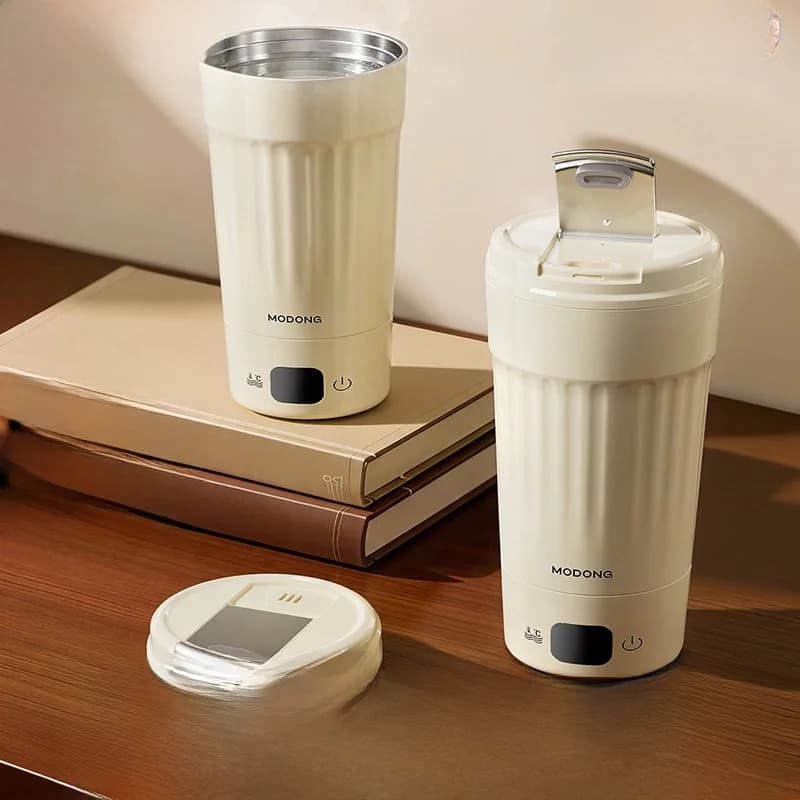 Draagbare elektrische verwarmingsbeker, 400mL, 7 temperatuurstanden
