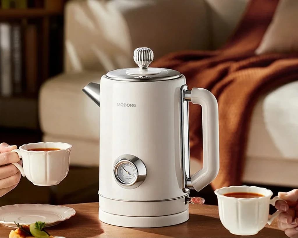 Elektrische waterkoker met automatische uitschakeling en warmhoudfunctie 1.8L