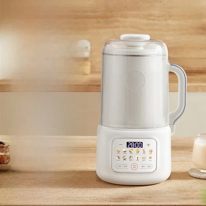 Verwarmingsblender met 1,2L inhoud, touchbediening, roestvrij staal
