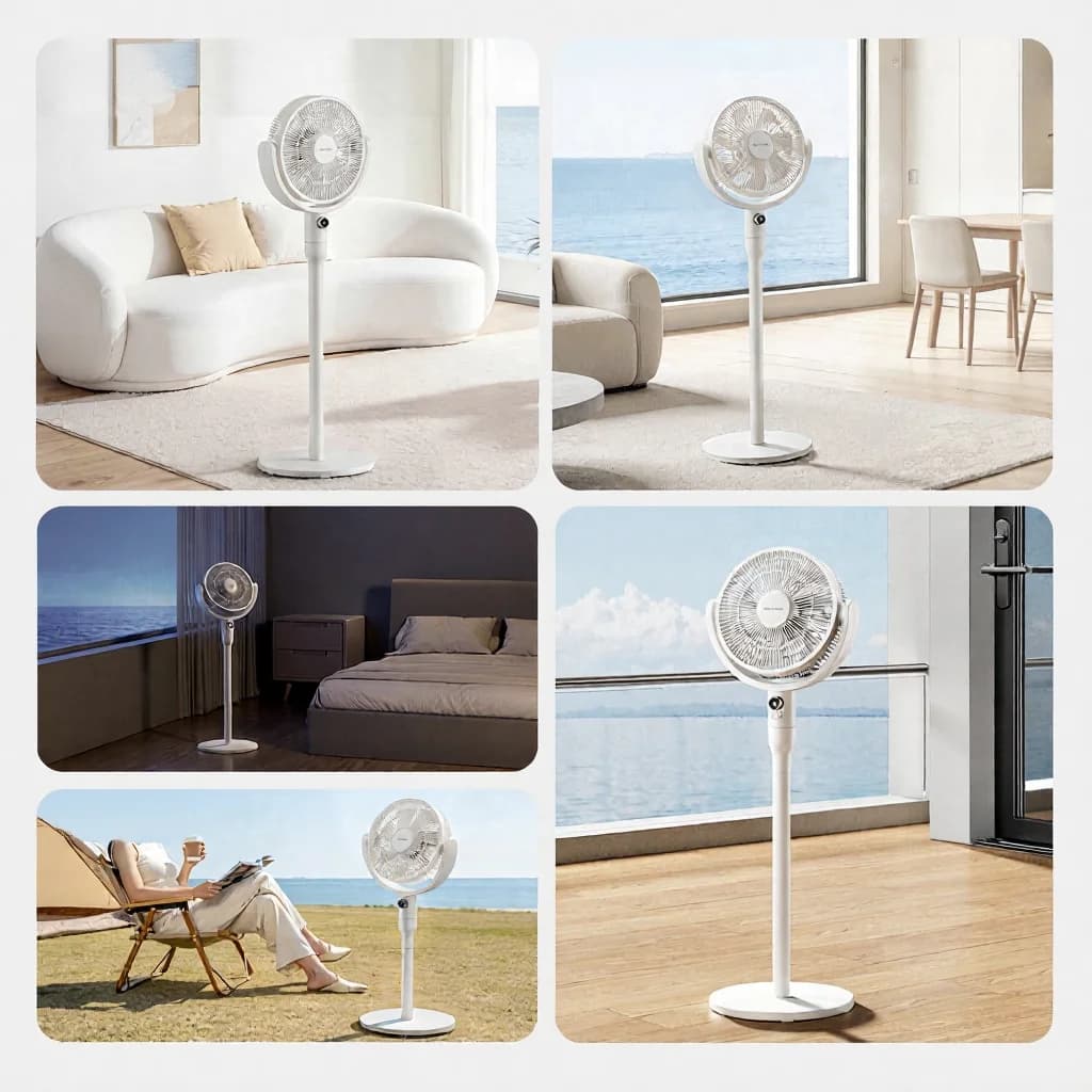 Tafel Luchtcirculatieventilator Met Spraakbesturing En Oscillatie