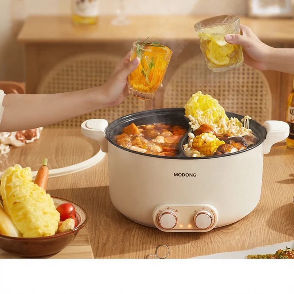 Dubbele zone elektrische hotpot 6L 7L 8L touchbediening