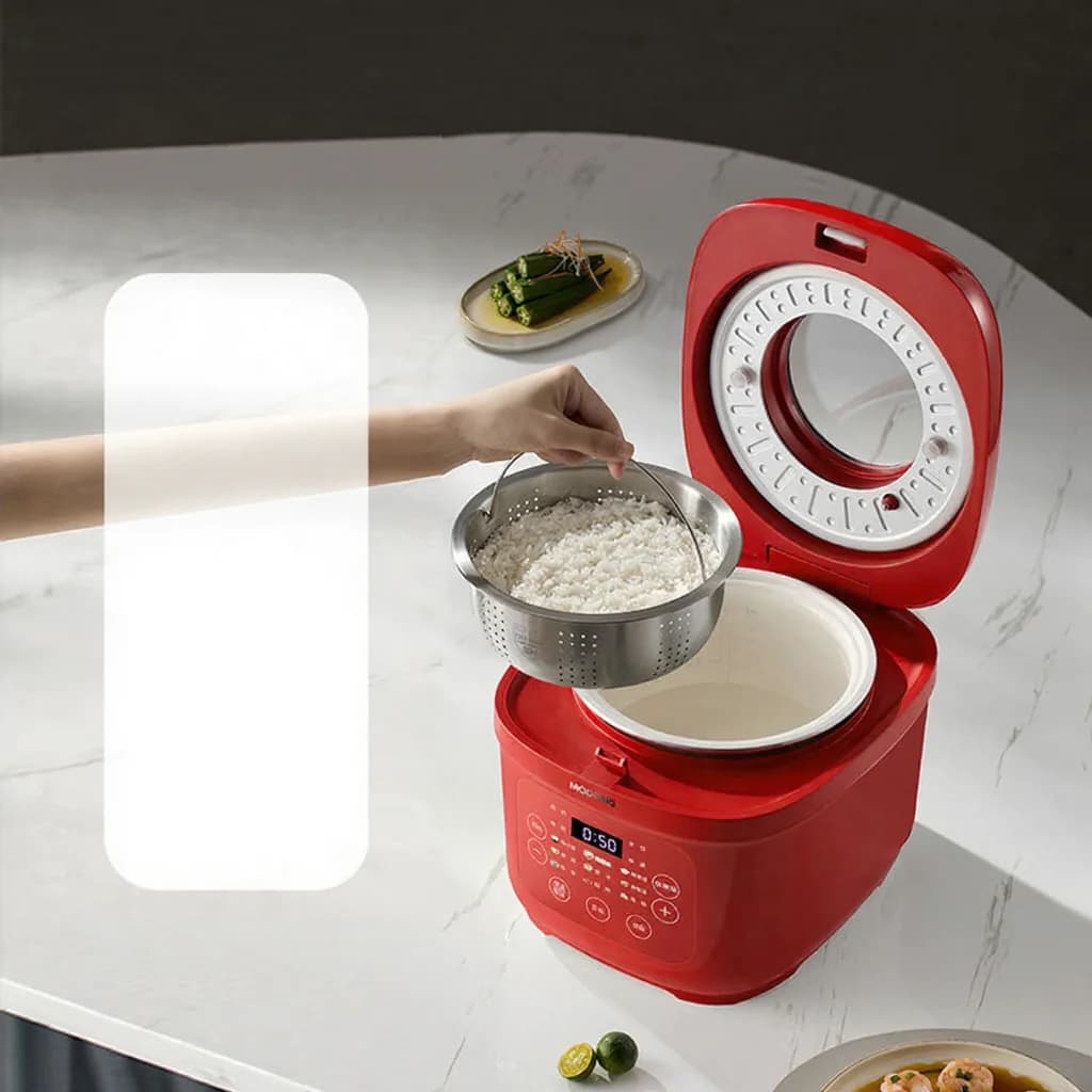 3L Elektrische Rijstkoker met Keramische Binnenpan, 600W