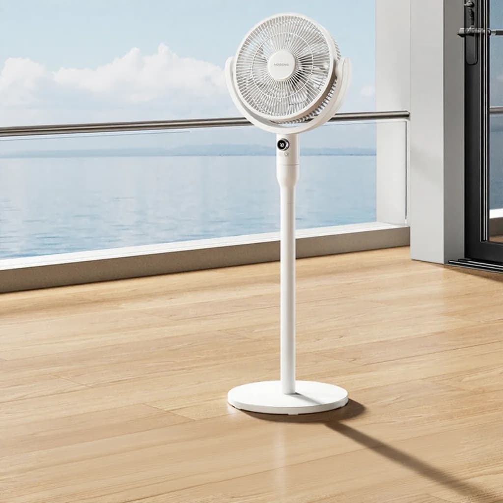 Slimme tafelcirculatieventilator met spraakbediening en oscillatie