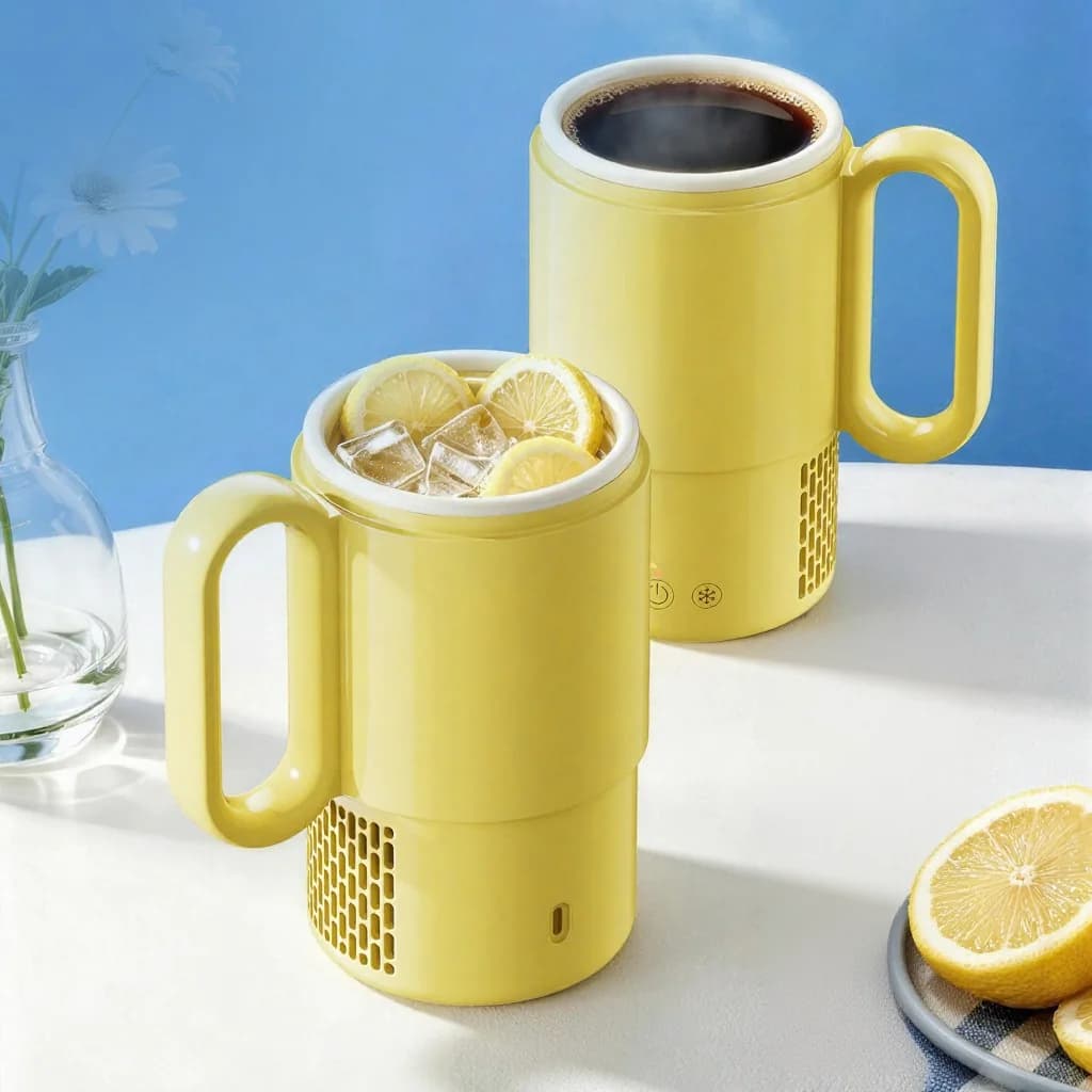 Draagbare verwarmings- en koelbeker 450mL 36W touchbediening