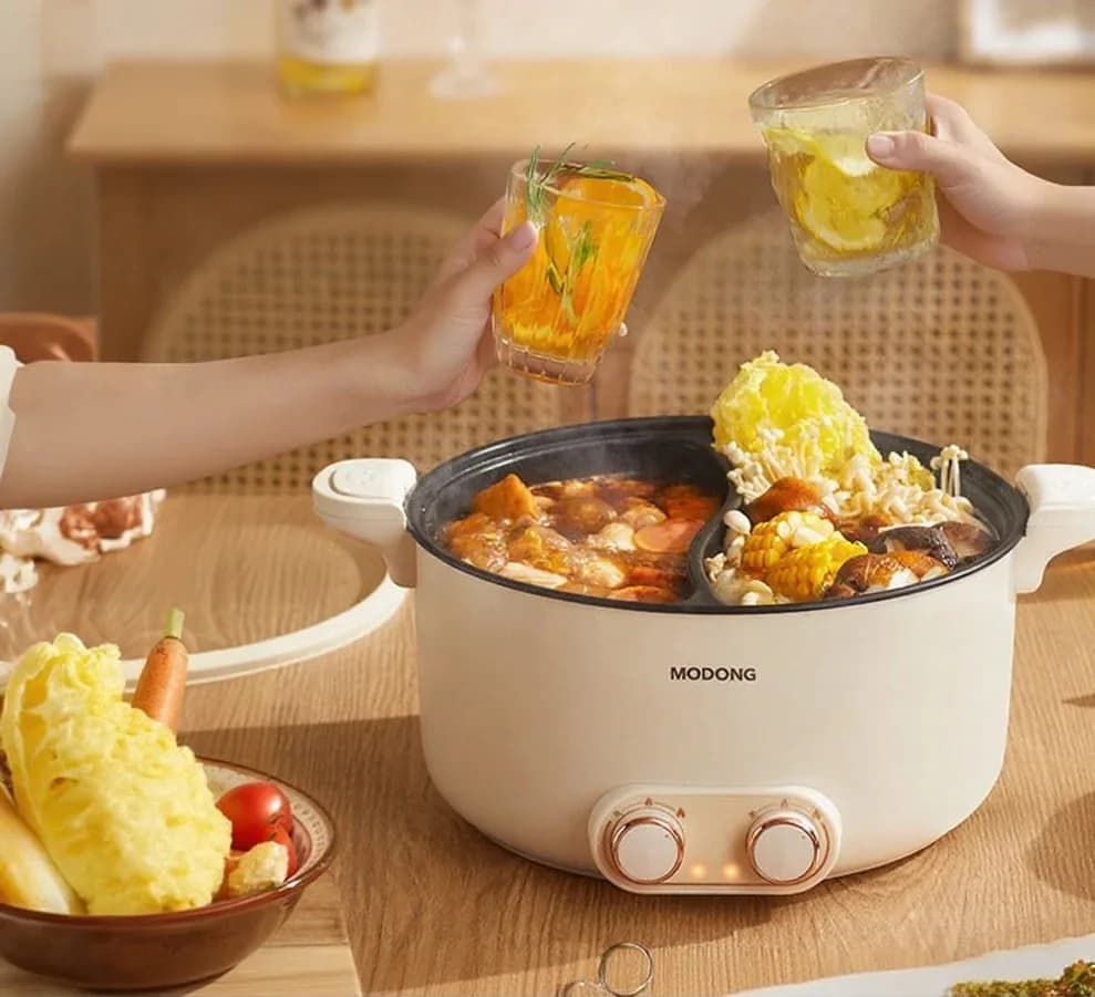 Dubbele zone elektrische hotpot 6L 7L 8L touchbediening
