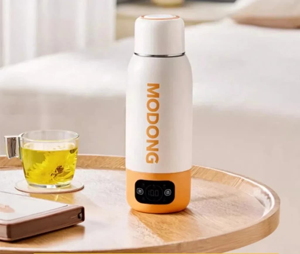 Draagbare elektrische reismok 600ml, binnenkant van 316 roestvrij staal