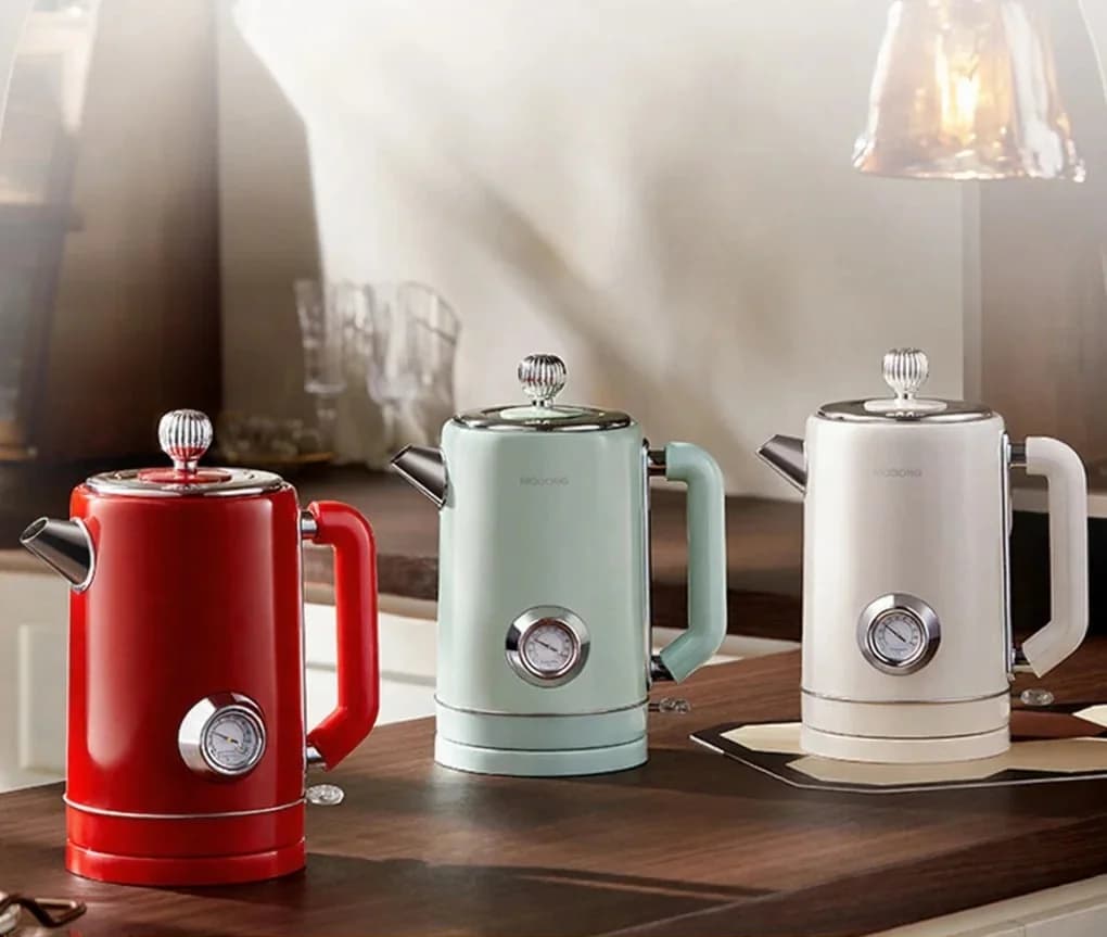 Elektrische waterkoker met automatische uitschakeling en warmhoudfunctie
