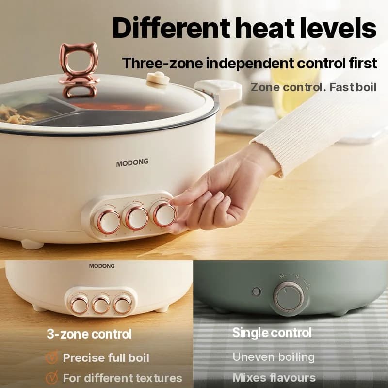 Elektrische hotpot met verdeler 6L-8L, 220V, 5-6 personen