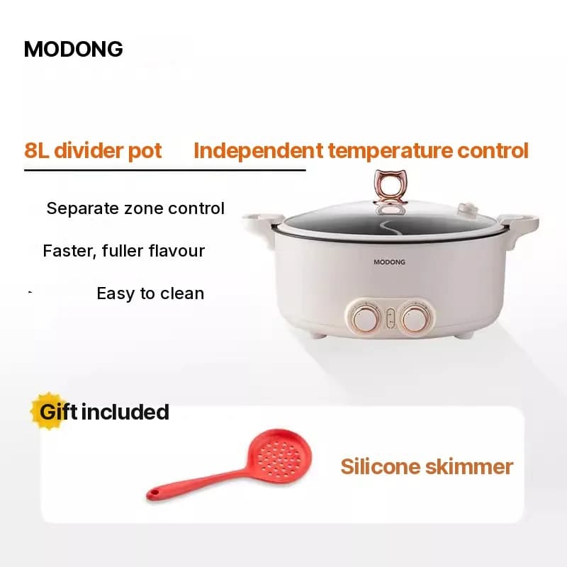 Elektrische hotpot met verdeler, 6L-8L, 220V, 5-6 personen