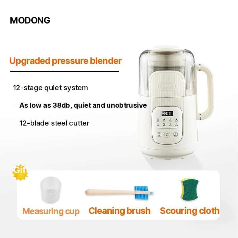 1,2L Verwarmende Blender met Touchscreen, Glazen Behuizing