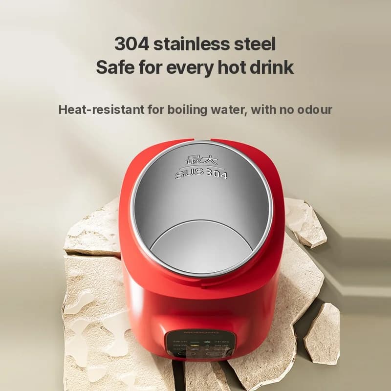 Draagbare elektrische verwarmingsbeker 650ml 304 binnenwand 220V