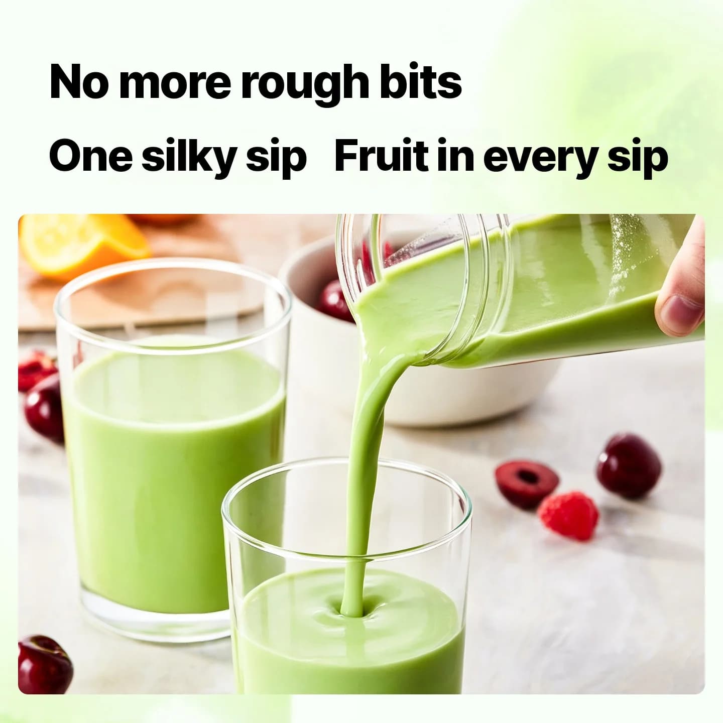 Draagbare draadloze blenderbeker voor sap en smoothies