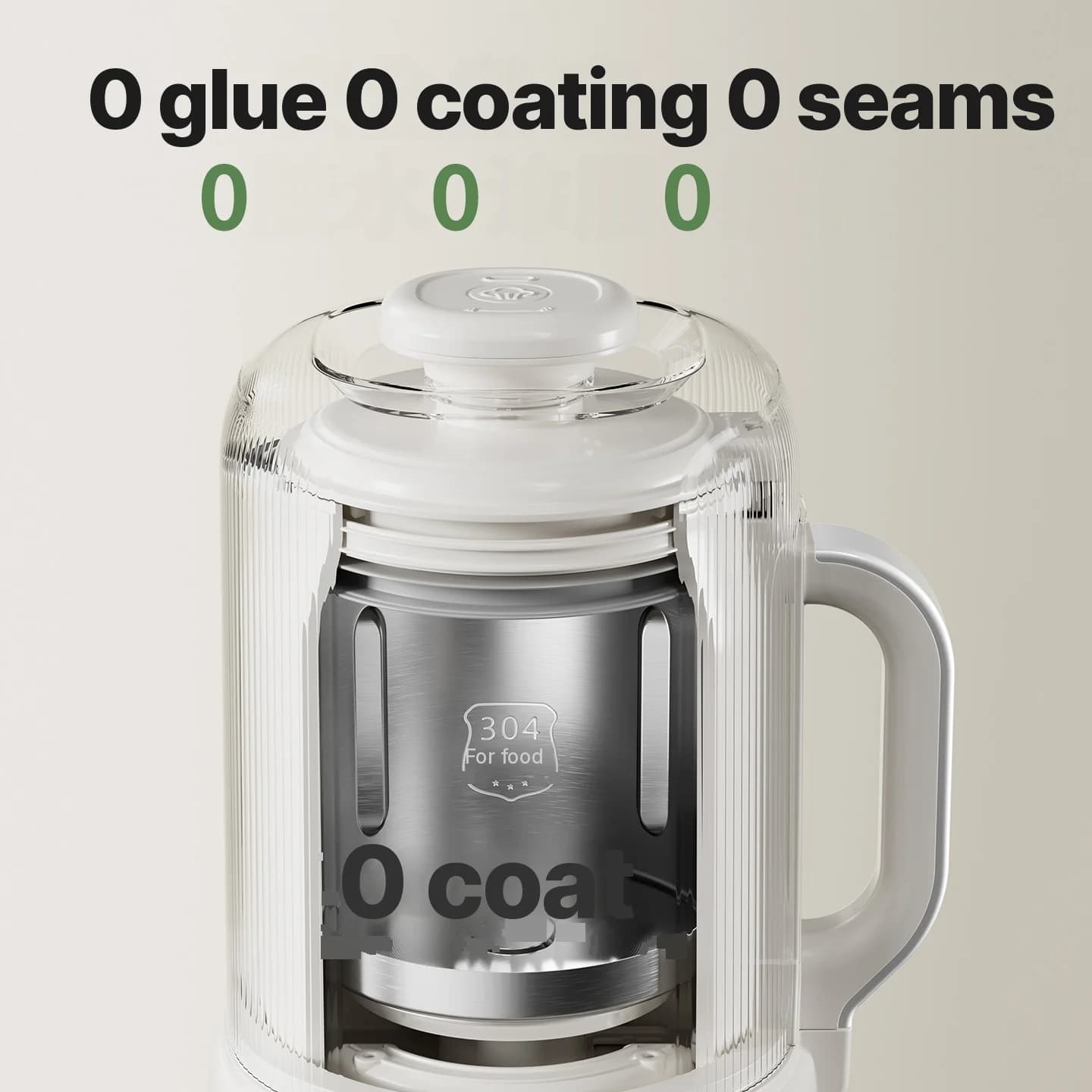 Verwarmende blender sojamelkmaker met zelfreiniging 800W