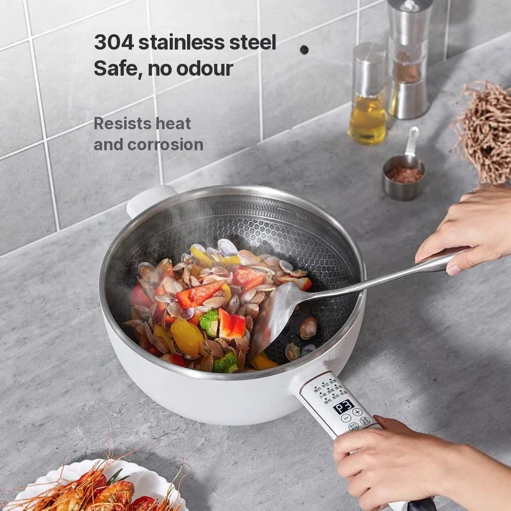 Elektrische multifunctionele hotpot met stoommand 5L 220V