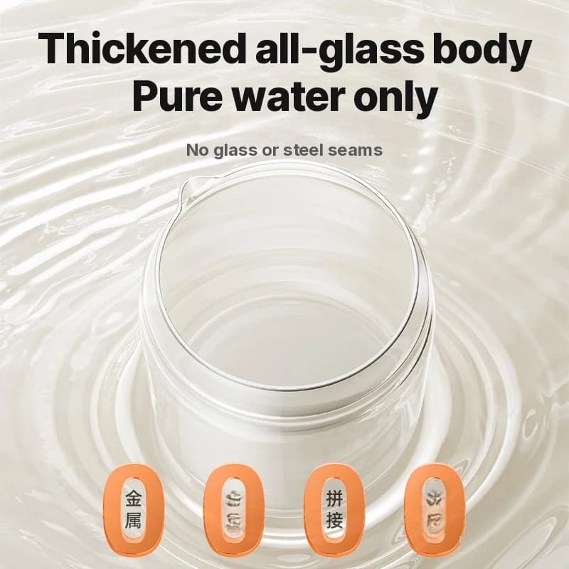 Elektrische gezondheidspot glasbody thermostatische theemaker