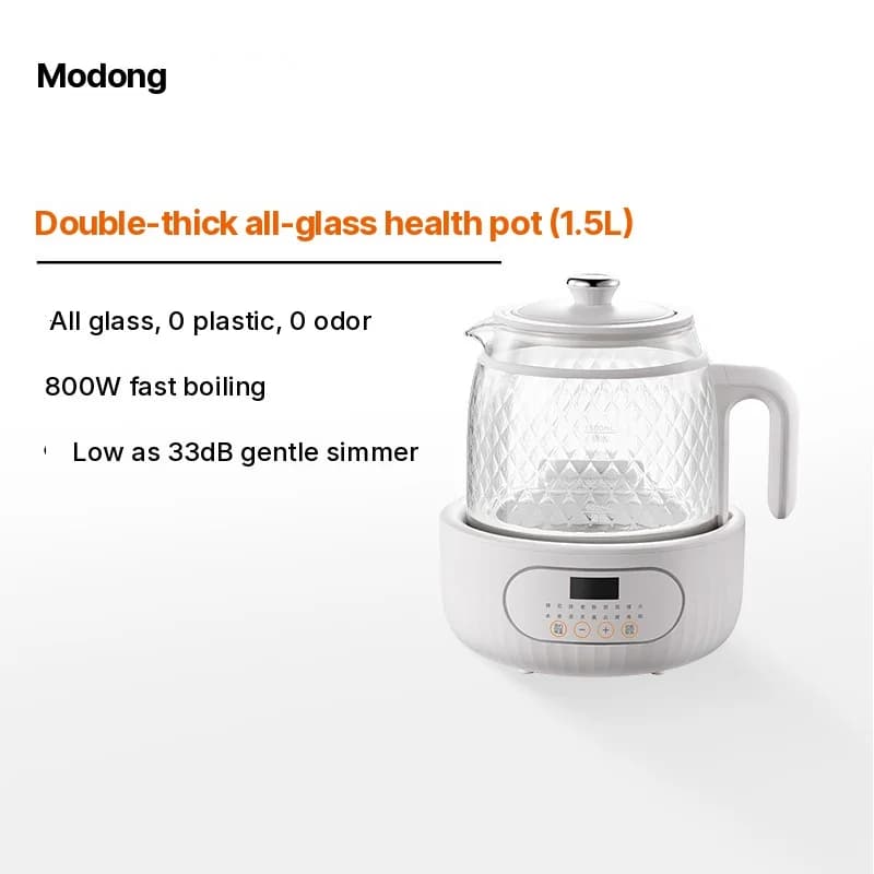 Elektrische gezondheidspot glasbody thermostatische theemaker