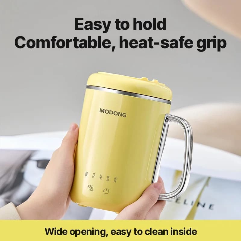 Draagbare elektrische stoofbeker 450ml 220V met filter en lepel