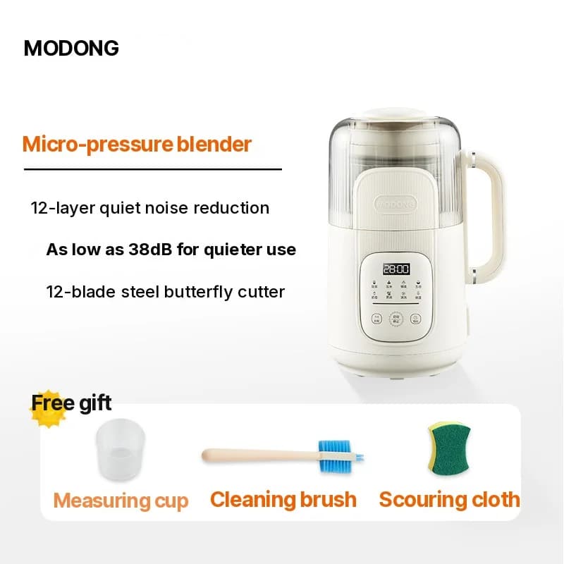 1,2L verwarmingsblender met aanraakbediening, glazen behuizing