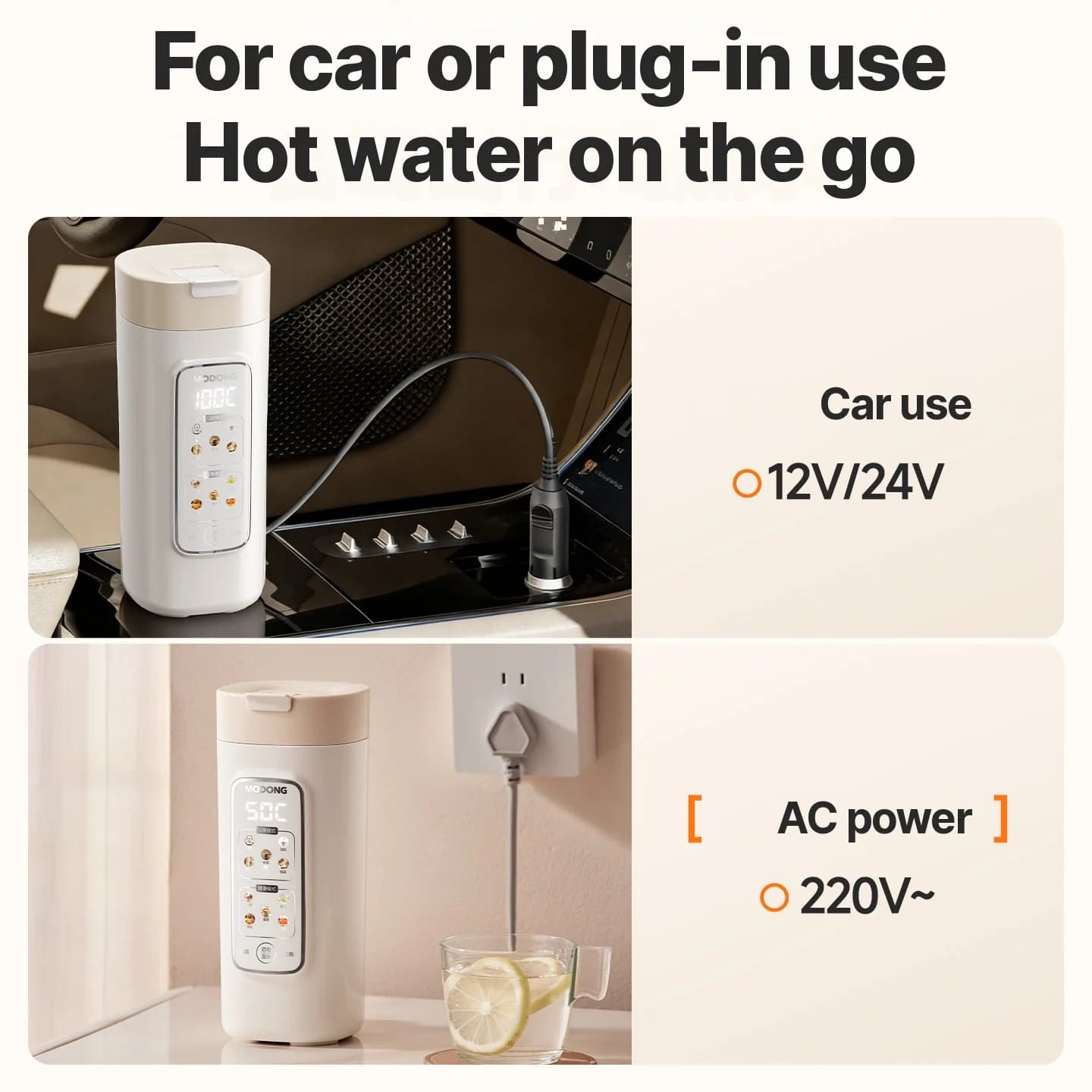 Draagbare elektrische waterkoker-beker met filter, 220V