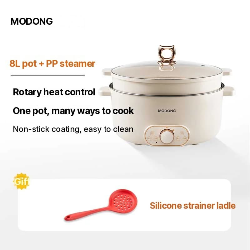 Elektrische Kookpot met Stoommand, 7L of 8L, 220V