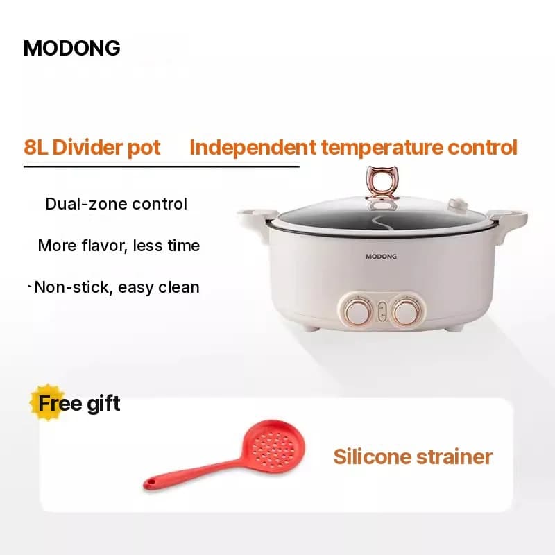 Elektrische hotpot met verdeler 6L-8L, 220V, 5-6 personen