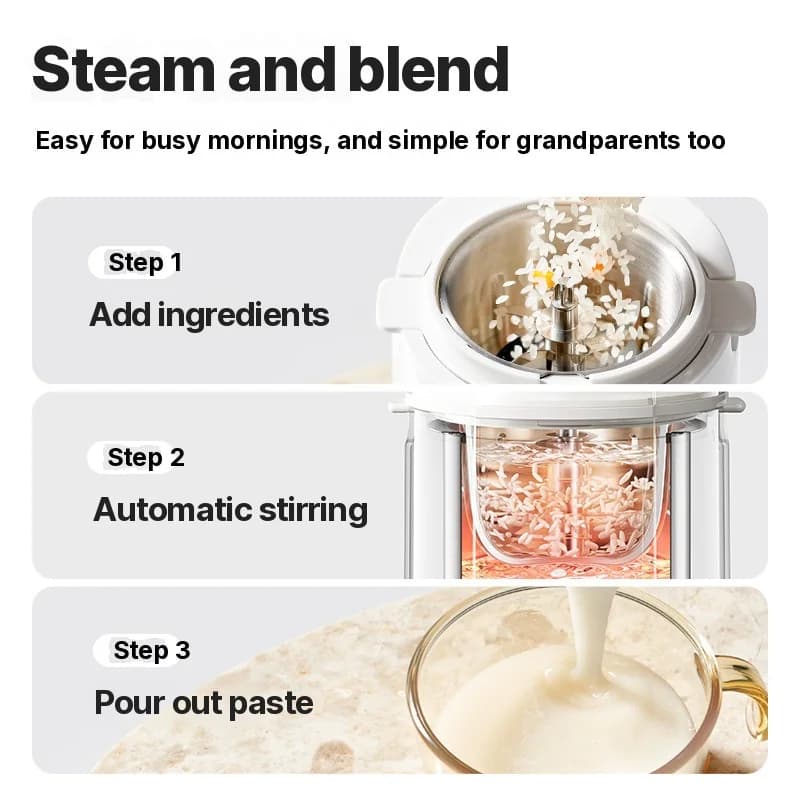 Babyvoedingmaker verwarmingsblender met stomen en malen