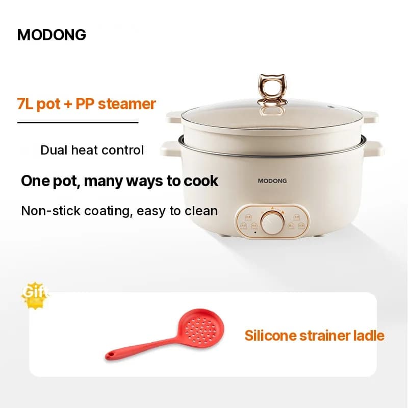 Elektrische Kookpot met Stoommand, 7L of 8L, 220V