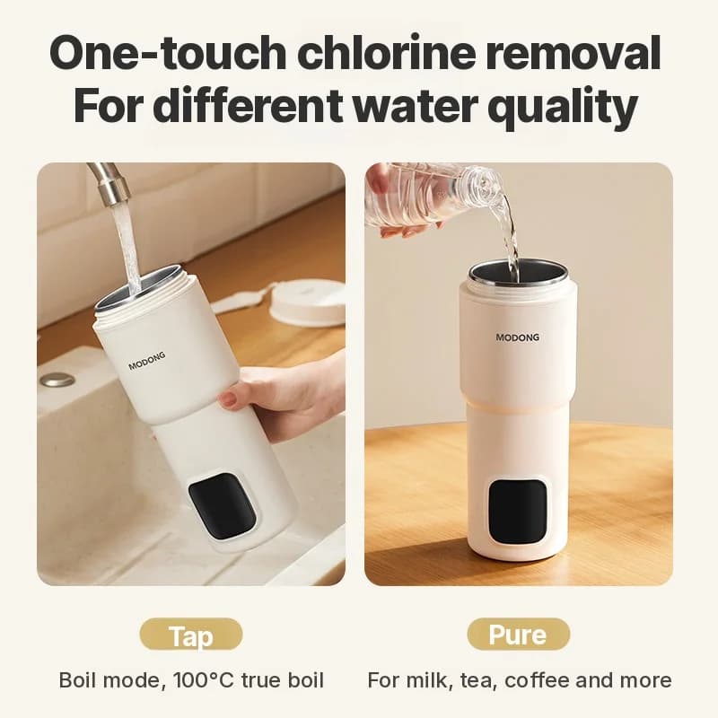 Elektrische waterkoker met automatische uitschakeling en warmhoudfunctie