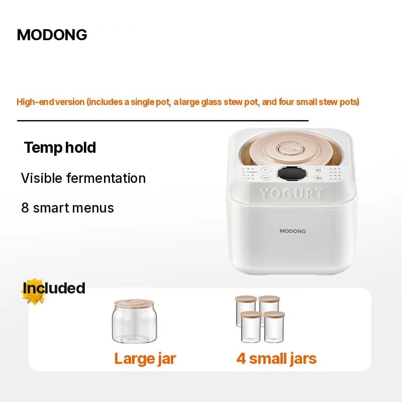 Automatische yoghurtmaker en fermenter, 500-1000ml, 220V