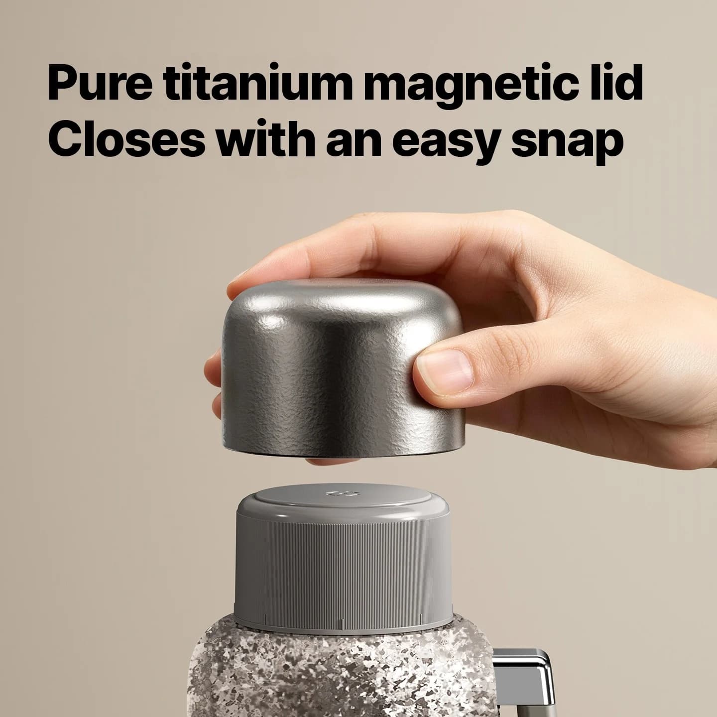 Pure titanium elektrische verwarmbeker met isolatie 1200ml