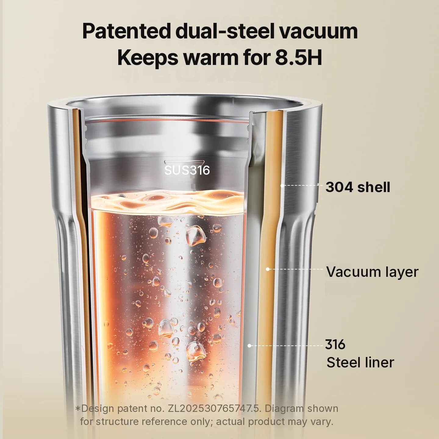 Draagbare elektrische verwarmingsbeker, 400mL, 7 temperatuurstanden