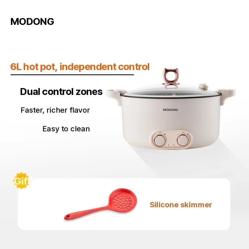 Elektrische hotpot met verdeler, 6L-8L, 220V, 5-6 personen