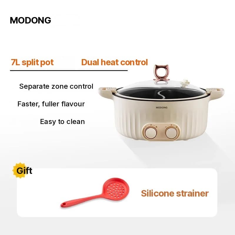 Elektrische hotpot met verdeler, 6L-8L, 220V, 5-6 personen