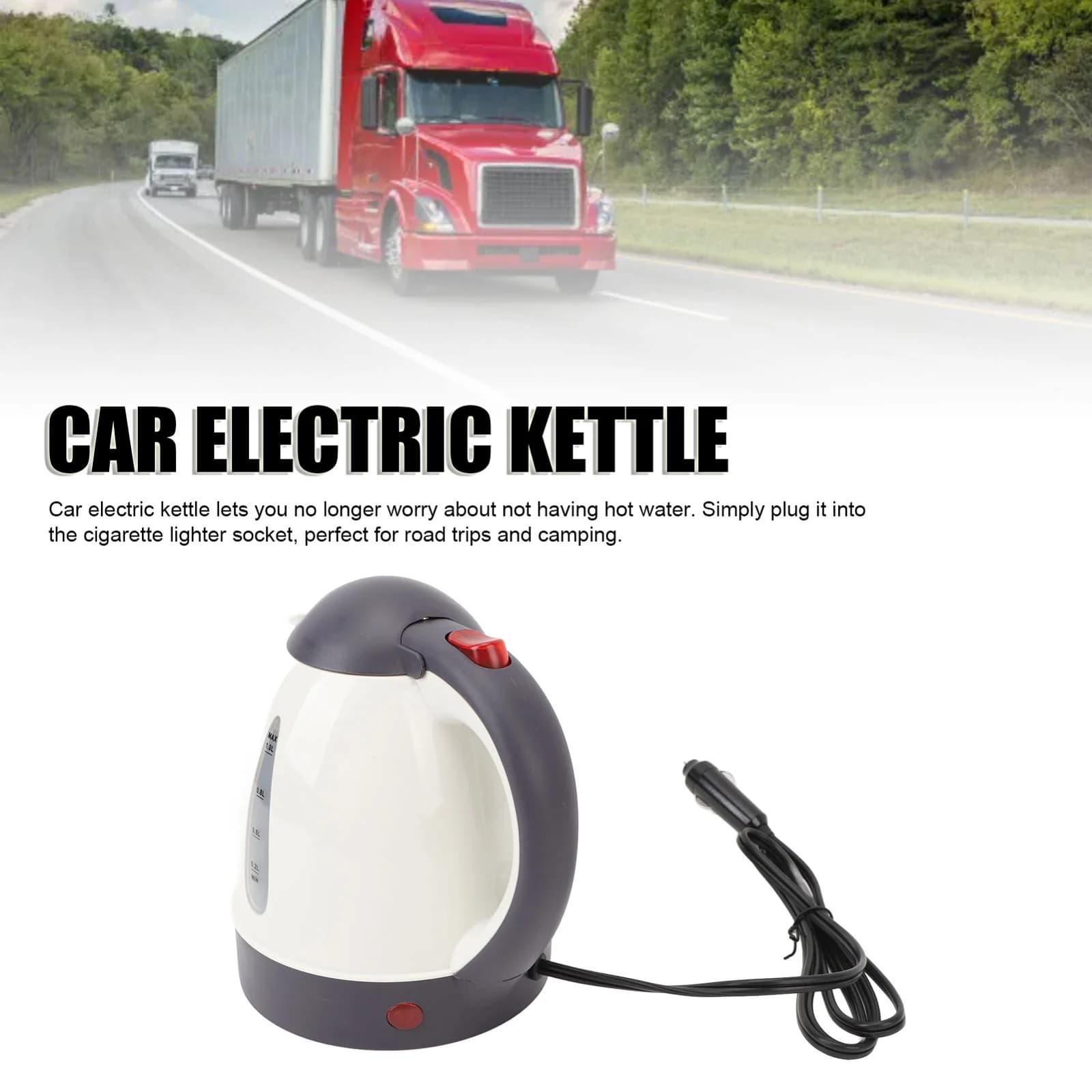 1L 12V/24V Auto-elektrische waterkoker