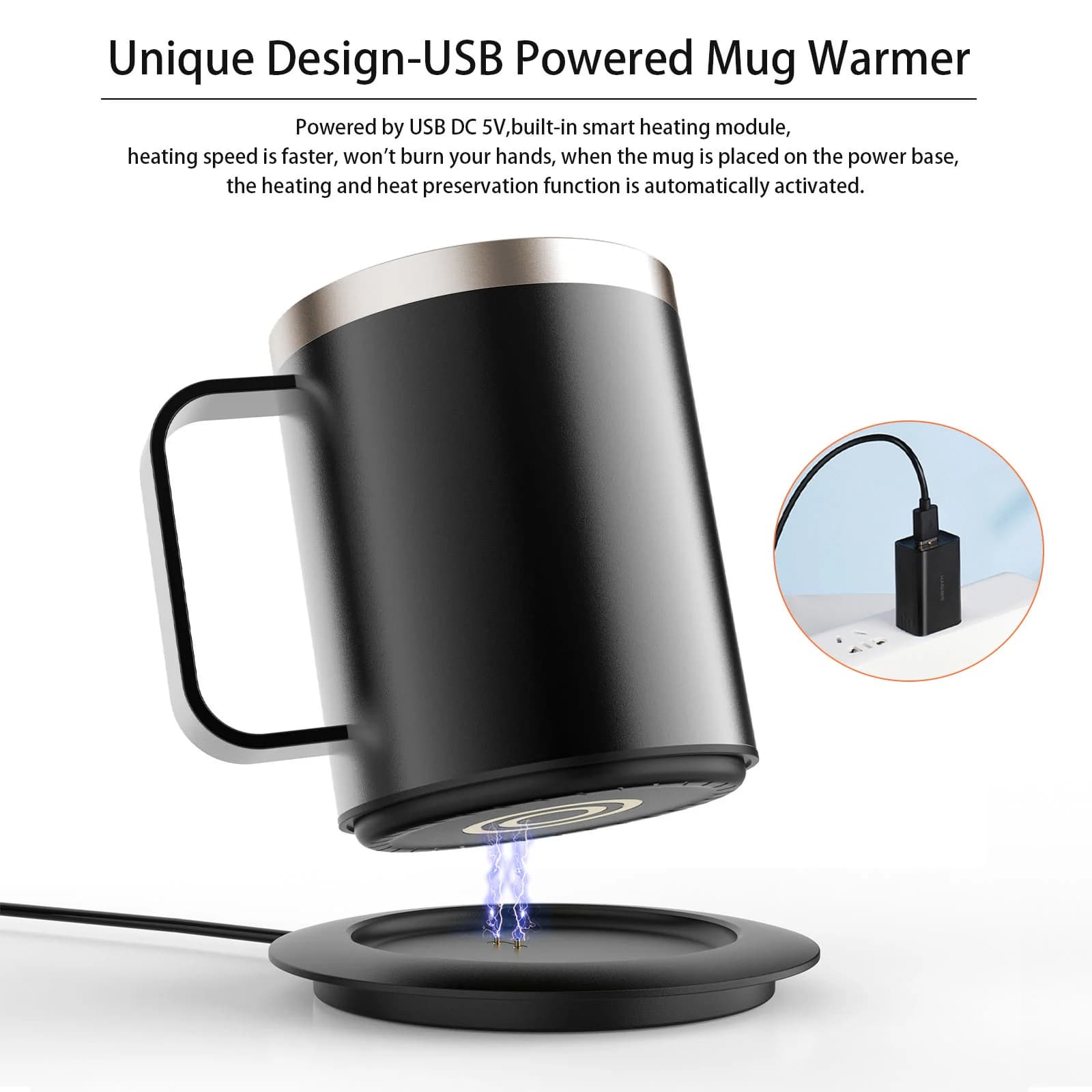 12oz USB verwarmde koffiemok