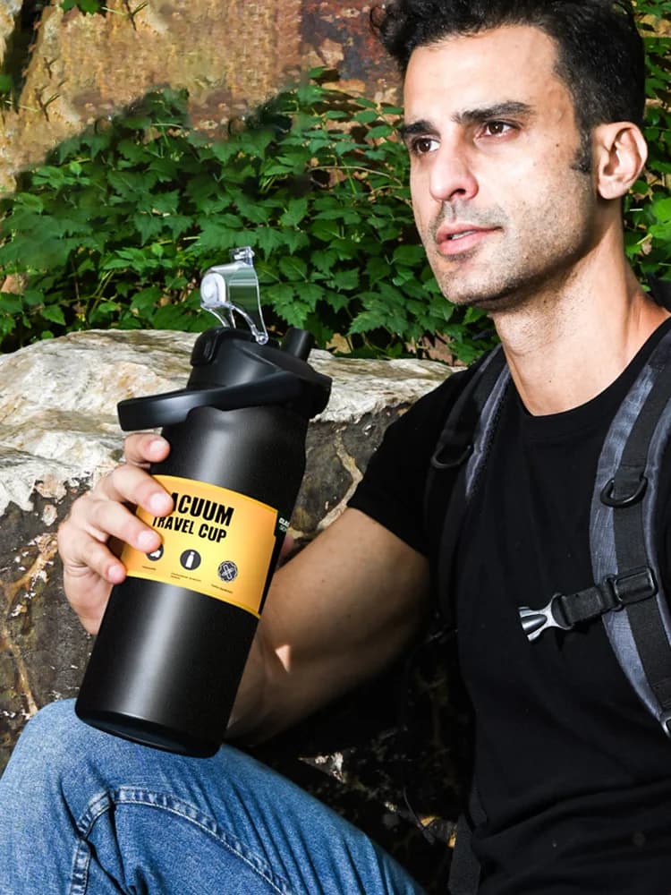 Outdoor thermosbeker met rietje 0.8-1.5L